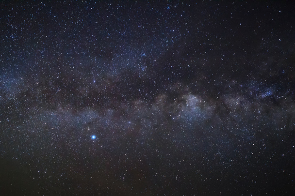 Milky Way galaxy, Long exposure photograph, with grain - Photo, Image