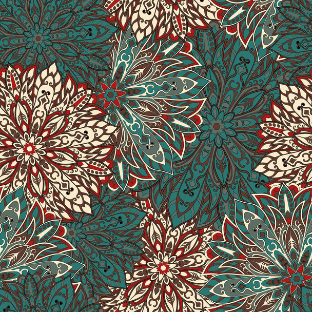Seamless mandala pattern - Vettoriali, immagini