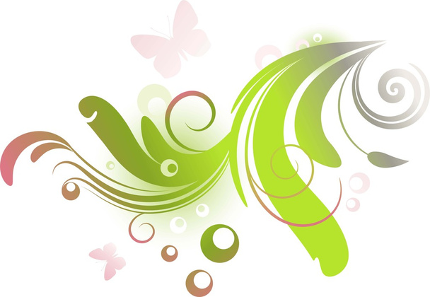 Spring floral design element - Vector, Imagen
