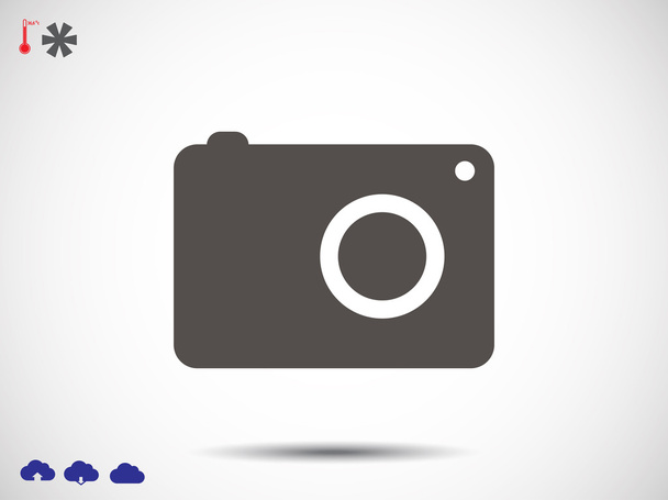 photo camera  icon - Vector, Imagen