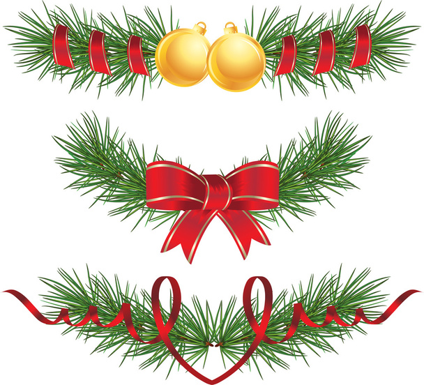 Christmas decoration icons - Vector, Image
