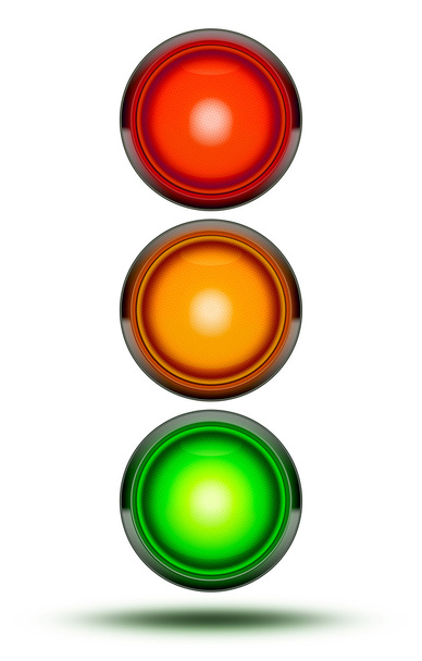 Traffic lights as found at vehicle intersections or road crossin - Photo, Image