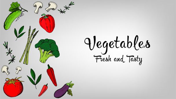 Imagen vectorial de verduras
 - Vector, imagen