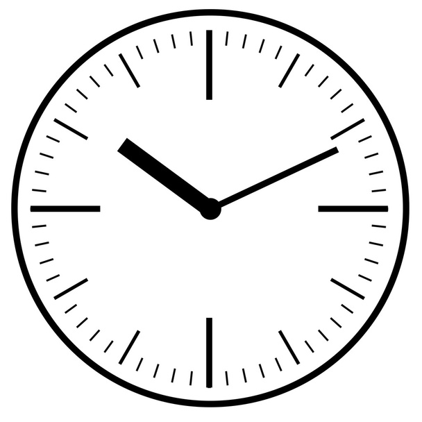 Wall mounted digital clock  - Vector, Image