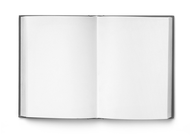 Caderno aberto em branco
 - Foto, Imagem