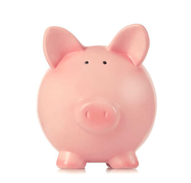 Piggy bank on white - Photo, Image