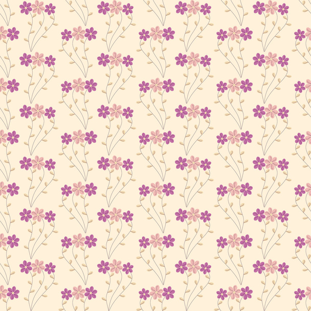 seamless abstract floral vector illustration background - ベクター画像