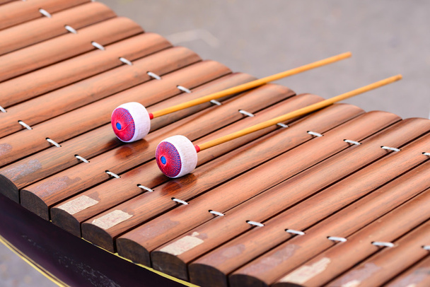 Closeup alto xylofon, thajským nástrojem. - Fotografie, Obrázek