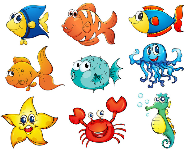 Fish collection - Vector, Image