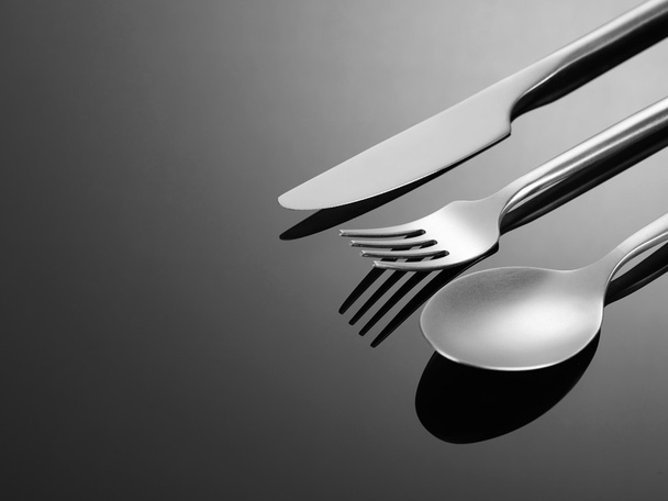 Fourchette, cuillère et couteau - Photo, image