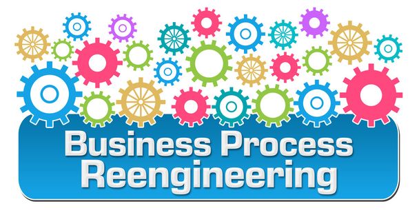Business Process Reengineering Colorful Gears  - Photo, Image