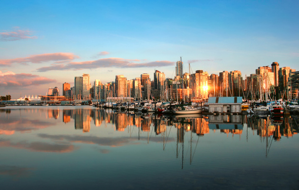 Ванкувер на закате
 - Фото, изображение