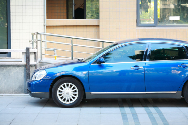 Blue car - Photo, Image