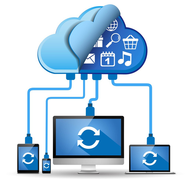 Cloud computing concept - Vecteur, image