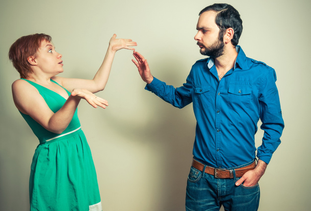 man arguing with the woman - Photo, Image