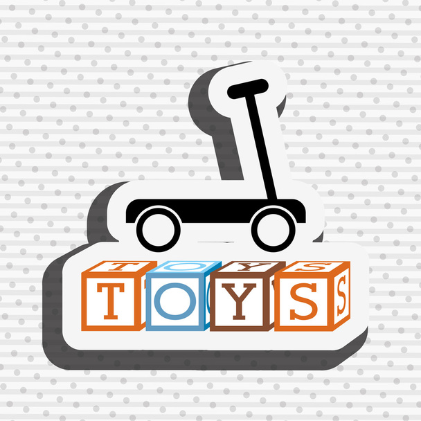 toys kids design - Vector, Image