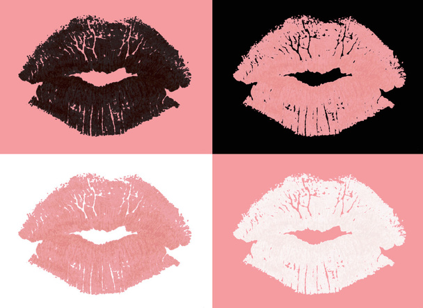 Embrasse rouge à lèvres graphique
 - Photo, image