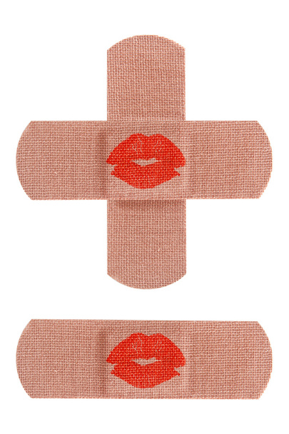 Bandages with kiss - Photo, Image