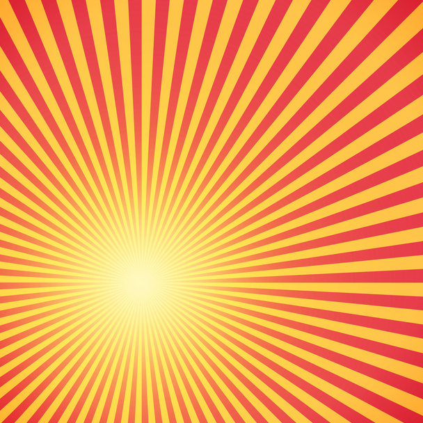 roter und gelber Sunburst Kreis und Hintergrundmuster - Foto, Bild