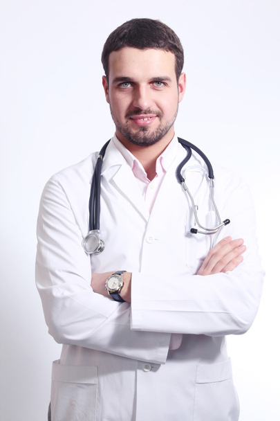 Dottore in un cappotto bianco - Foto, immagini