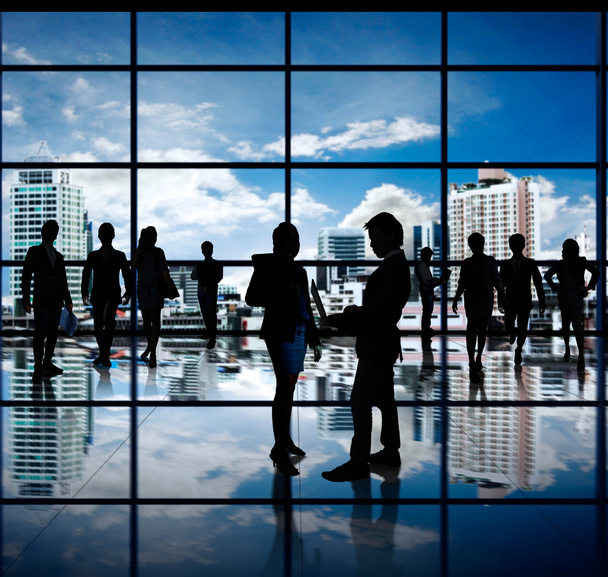 Silhouettes of business - Photo, Image