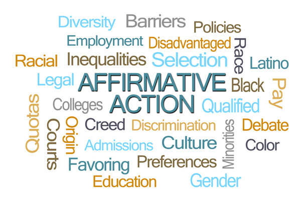 Affirmative Action Word Cloud - Foto, afbeelding