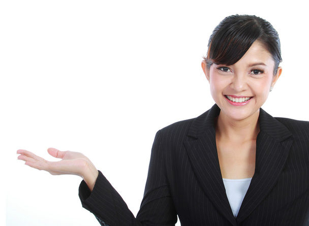 Business woman showing blank area - Photo, Image
