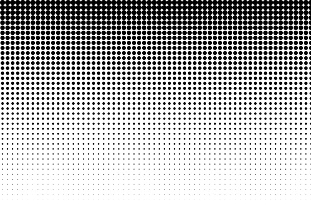 ハーフトーンの黒の白の効果 - 写真・画像