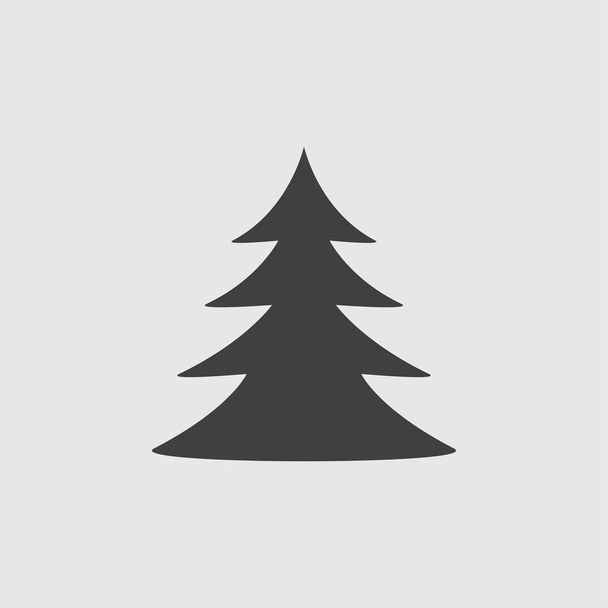 Icône de l'arbre, isolé sur fond blanc illustration
 - Vecteur, image