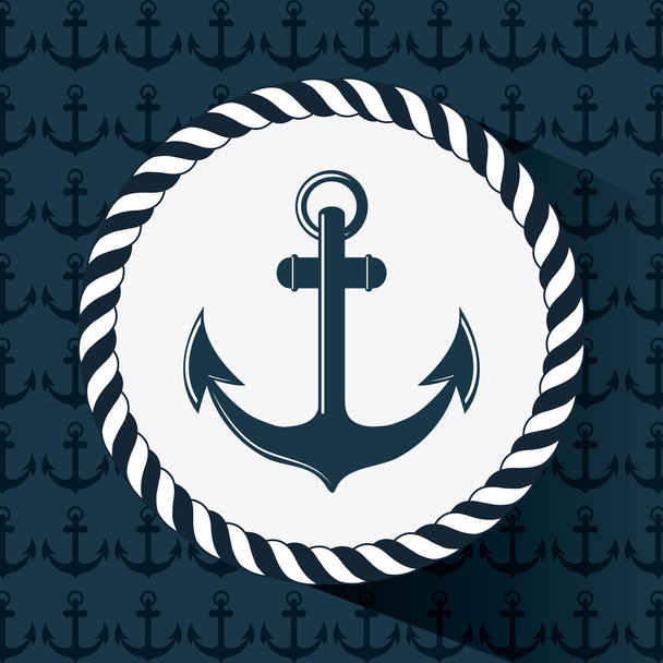 Flat illustration about anchor design - Vector, Image