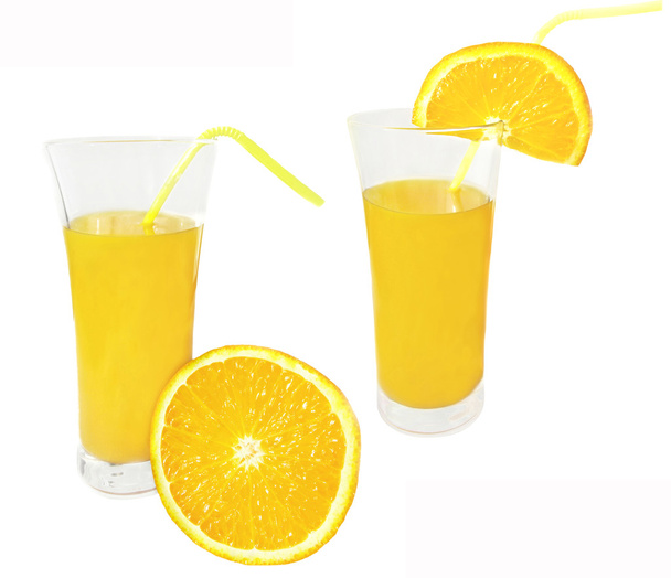 Дві склянки апельсинового соку
 - Фото, зображення