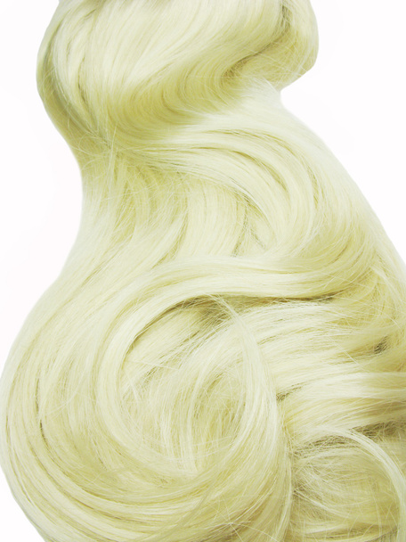Sarı saçlı uzun lüle lüle - Fotoğraf, Görsel