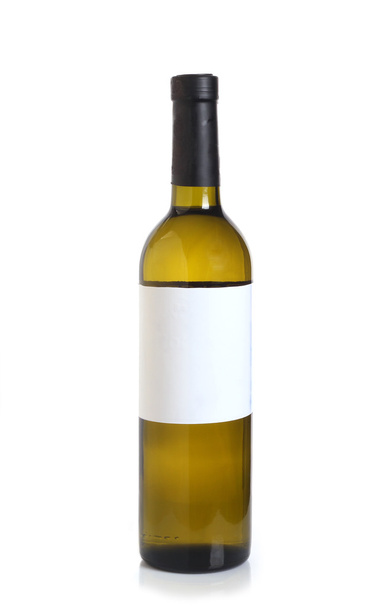 Bottle of Wine with a blank label - Fotoğraf, Görsel