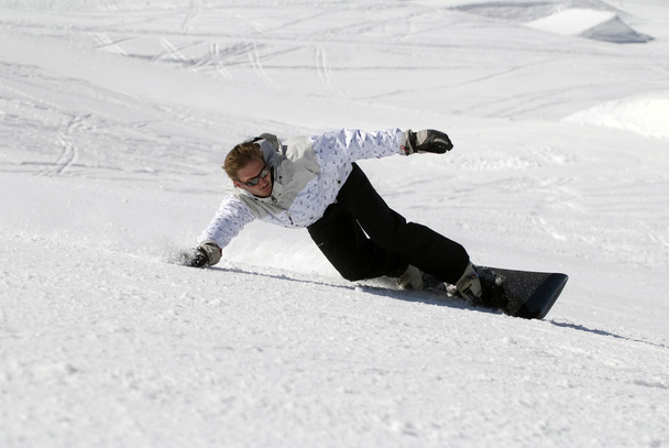 Man Snowboarding - Photo, Image