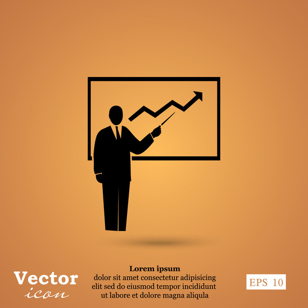 obchodní prezentace ikona - Vektor, obrázek