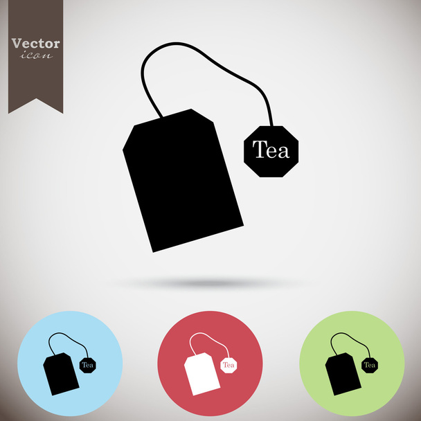 paper teabag icons set - Vector, Image