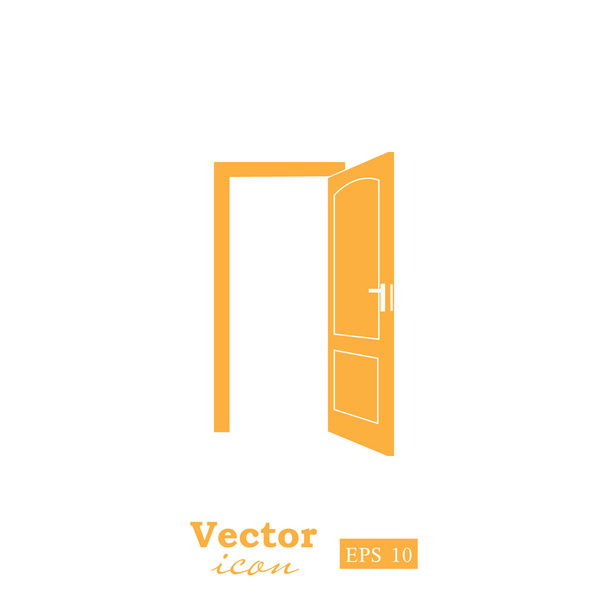 open deur pictogram - Vector, afbeelding