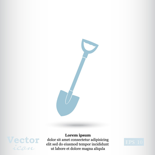 ásó eszköz ikon - Vektor, kép