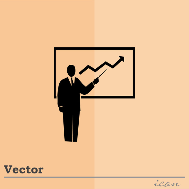 icono de presentación de negocio
 - Vector, imagen