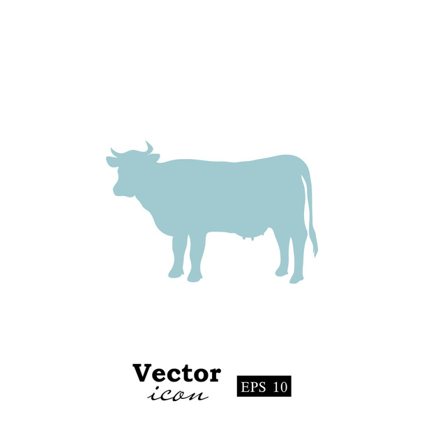 ícone de vaca leiteira
 - Vetor, Imagem