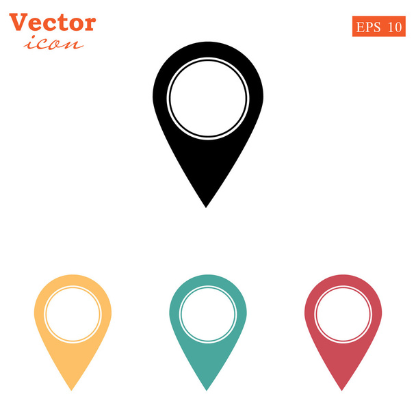 Mapa Pin Pointer icono
 - Vector, Imagen