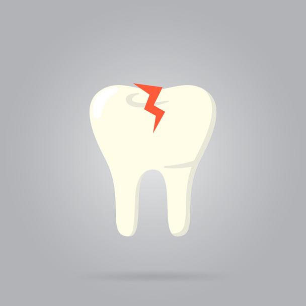 Tooth logo isolated, vector - Vetor, Imagem