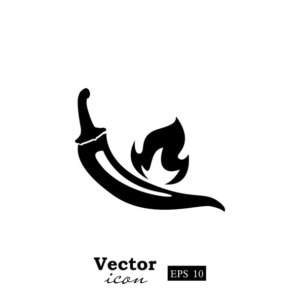 ikona chilli papričky - Vektor, obrázek