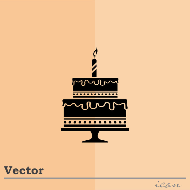 Geburtstagstorte - Vektor, Bild