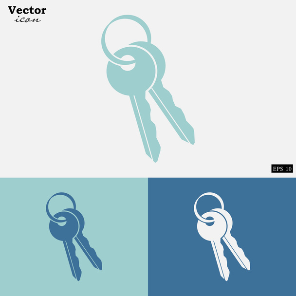 casa llaves iconos conjunto
 - Vector, imagen