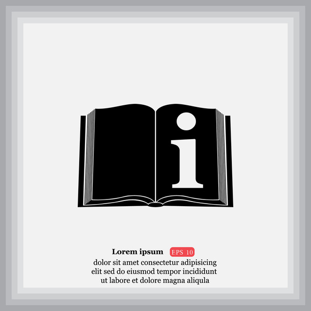 Katalog, ikona informacje książki - Wektor, obraz