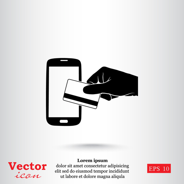 Icono de pago móvil
 - Vector, Imagen
