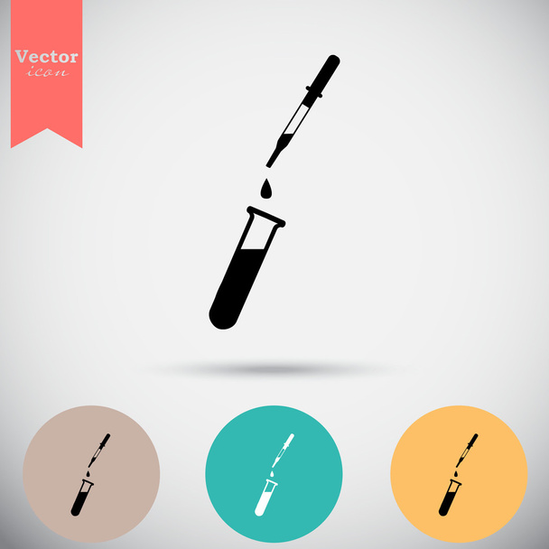 medical laboratory test icons set - Vector, Image