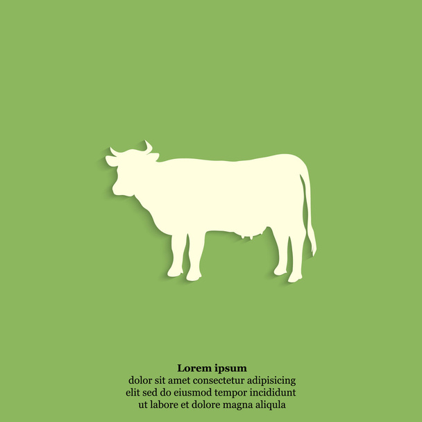 tej tehén ikon - Vektor, kép