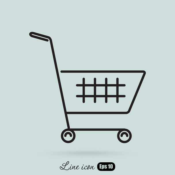 shopping cart icon - Vector, Image